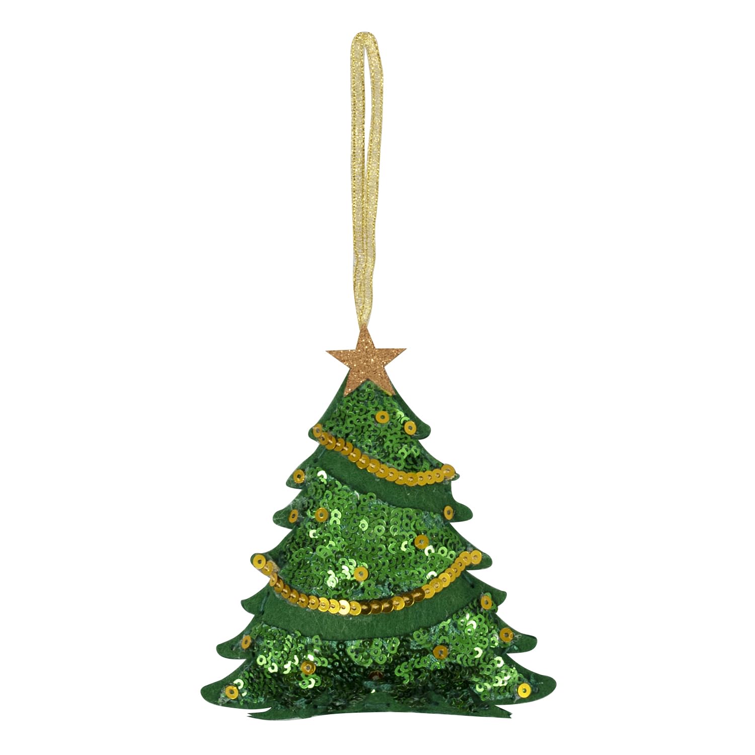 Trimits Christmas Felt Decoration Kit - Sequin Tree | Complete Sewing Kit for Beginners 1