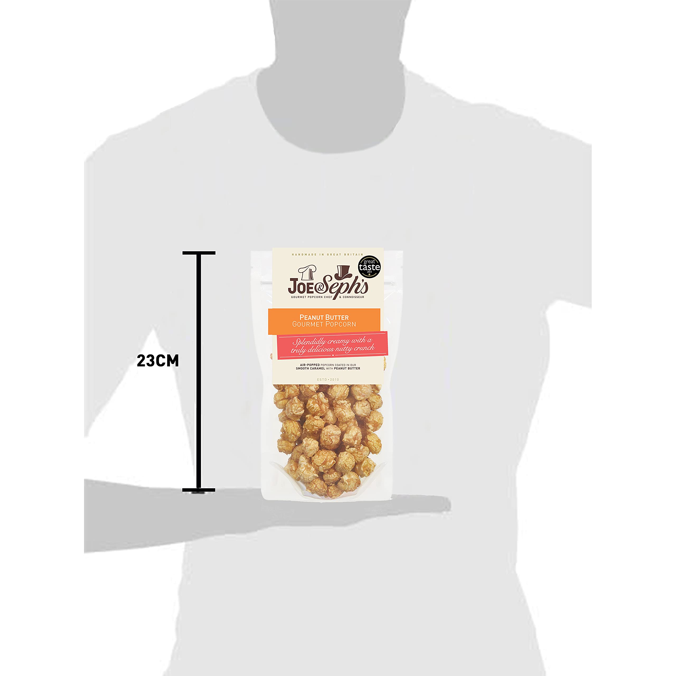 Joe & Seph's Caramel & Peanut Butter Popcorn - Handmade Gourmet | 80g Pouch 4