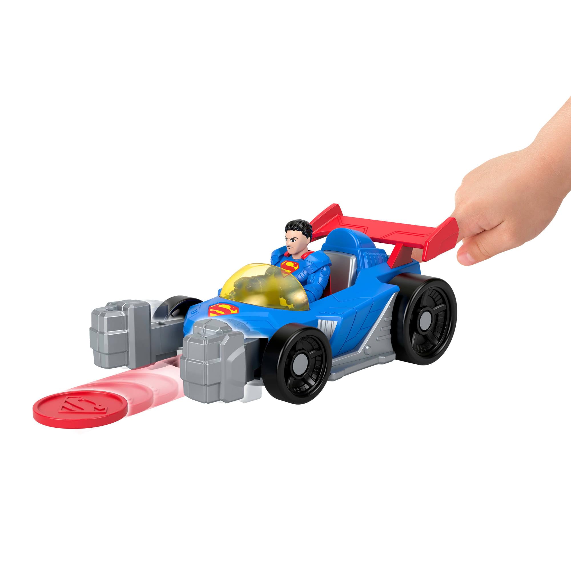 Fisher-Price Imaginext DC Super Friends Metal Force Supermobile Toy Car with Action Figure - Ages 3-8 2