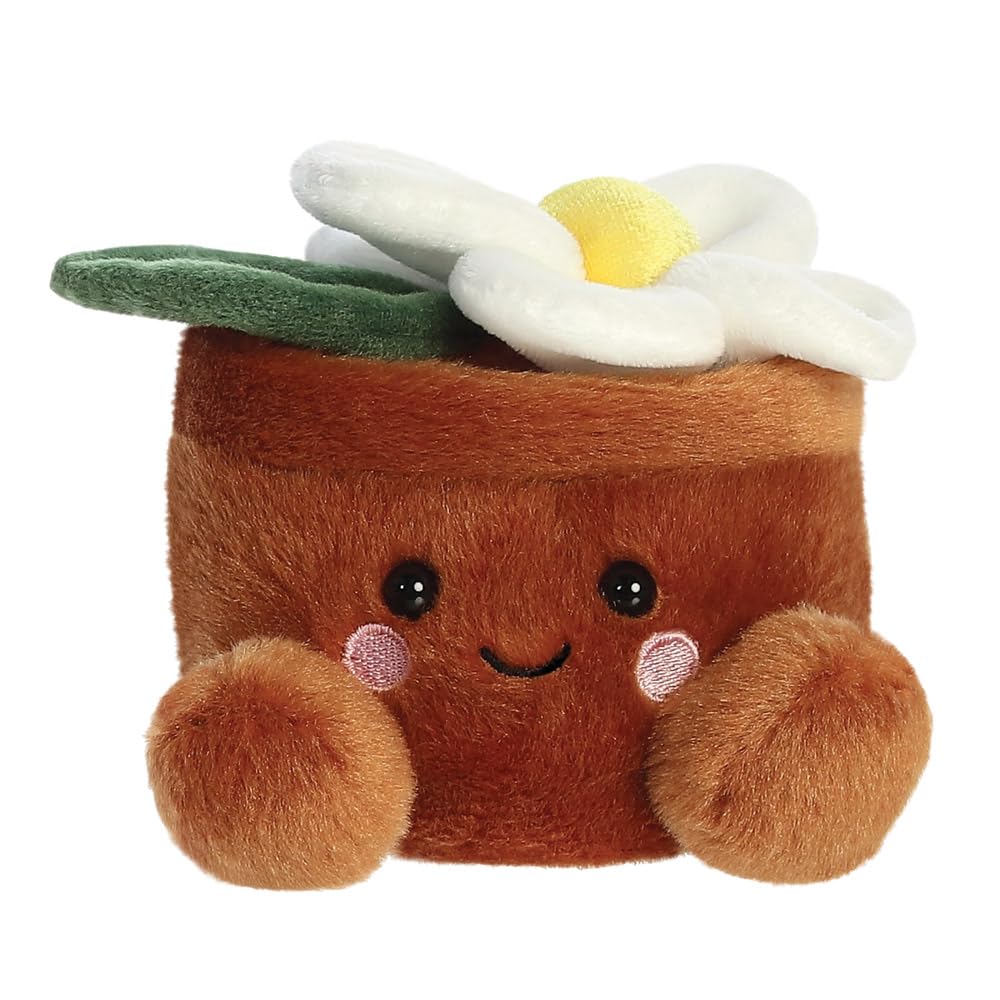 Aurora Palm Pals Junie Daisy 5In Soft Toy - Brown & White Plush for Babies & Kids 5