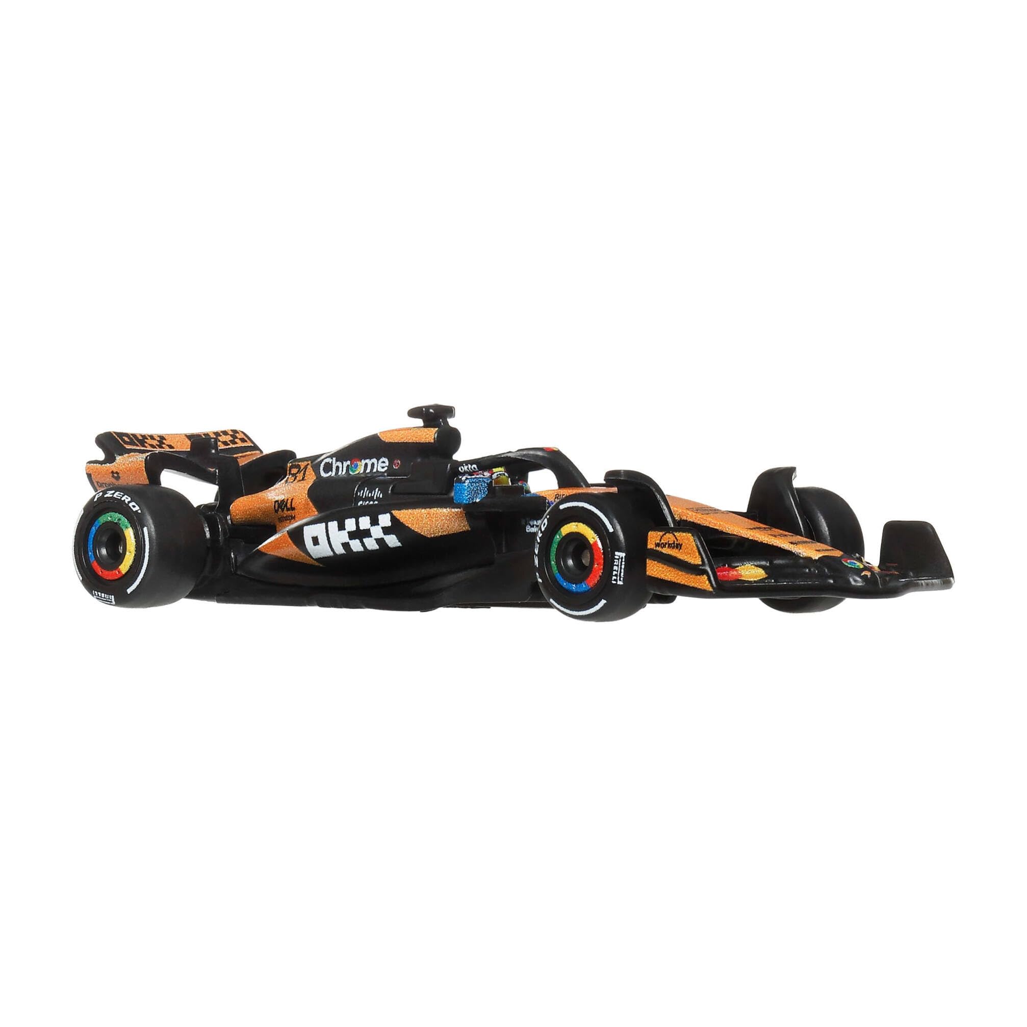 Hot Wheels Formula 1 McLaren Oscar Piastri #81 Die-Cast Car | 1:64 Scale Metal/Metal | Real Riders Tyres 5