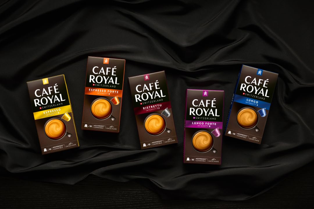 Café Royal Lungo Decaffeinated Coffee Capsules - 100 Nespresso Original Compatible