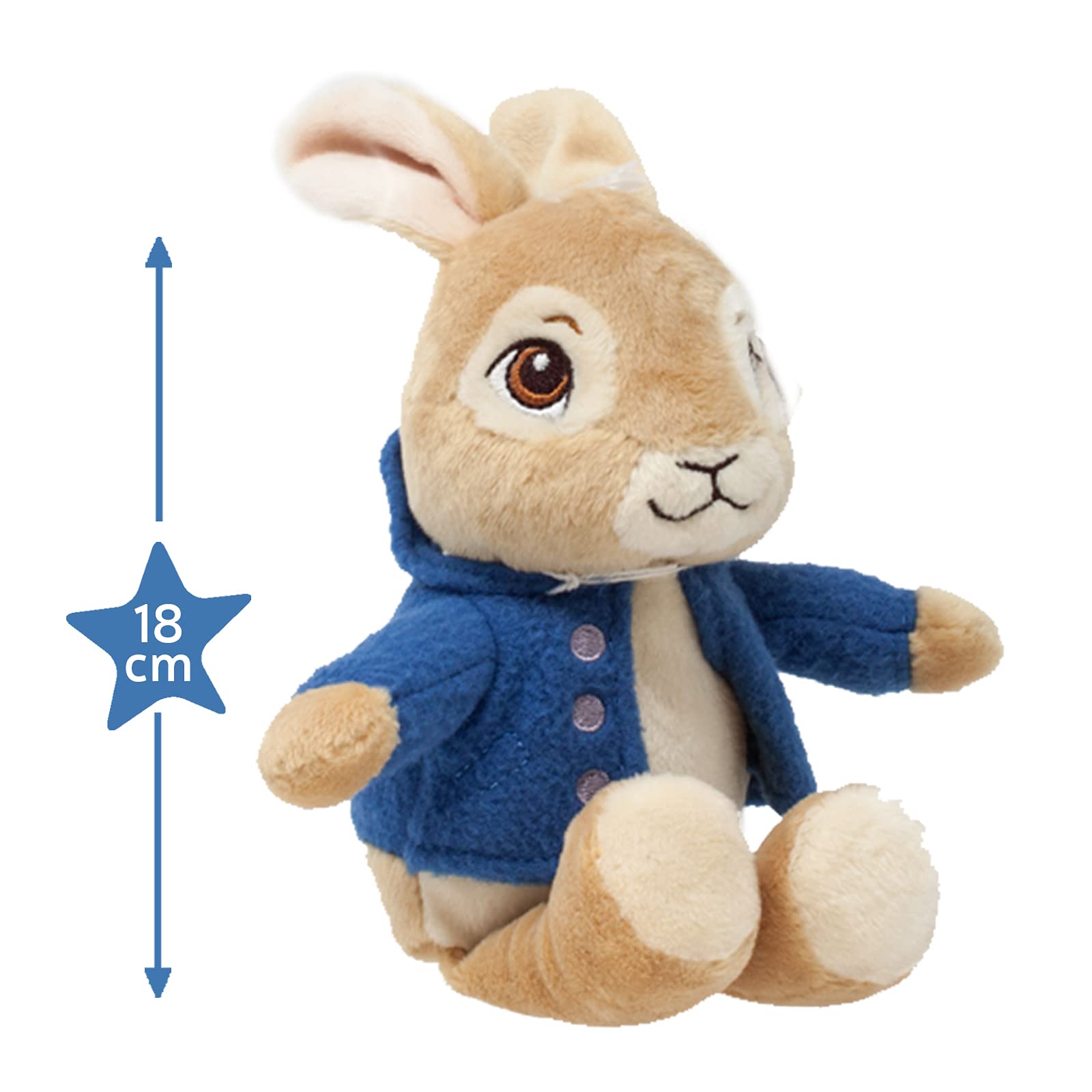 Rainbow Designs Peter Rabbit Soft Toy - Baby Safe Plush for Newborns | 13.5d x 12w x 19.5h cm 2