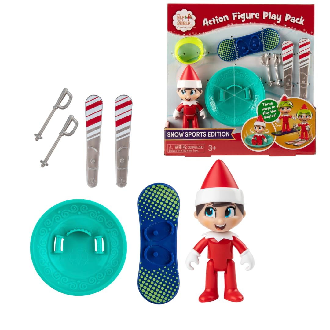 The Elf on the Shelf Snow Sport Edition Action Figure Playset - Ages 3+ 1