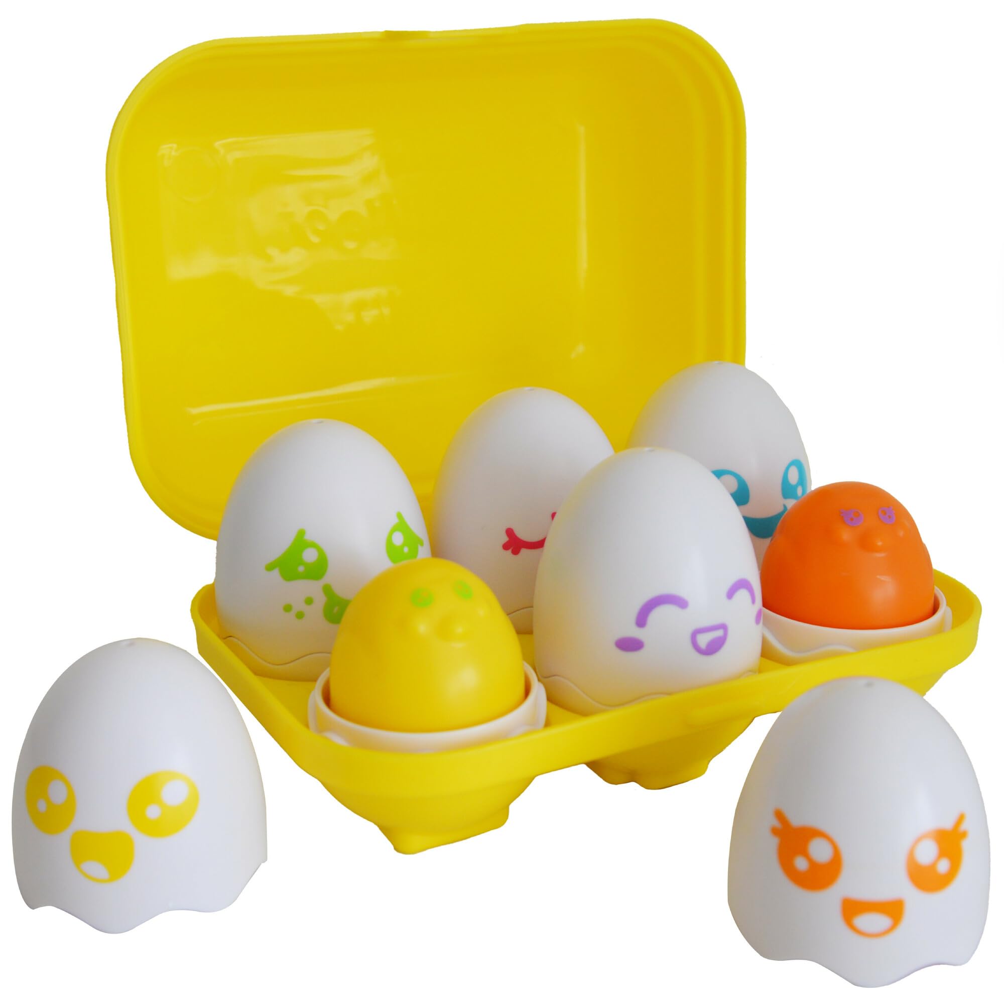 Toomies Hide and Squeak Eggs - Sensory Shape & Colour Sorting Toy for Toddlers 6-36 Months 1