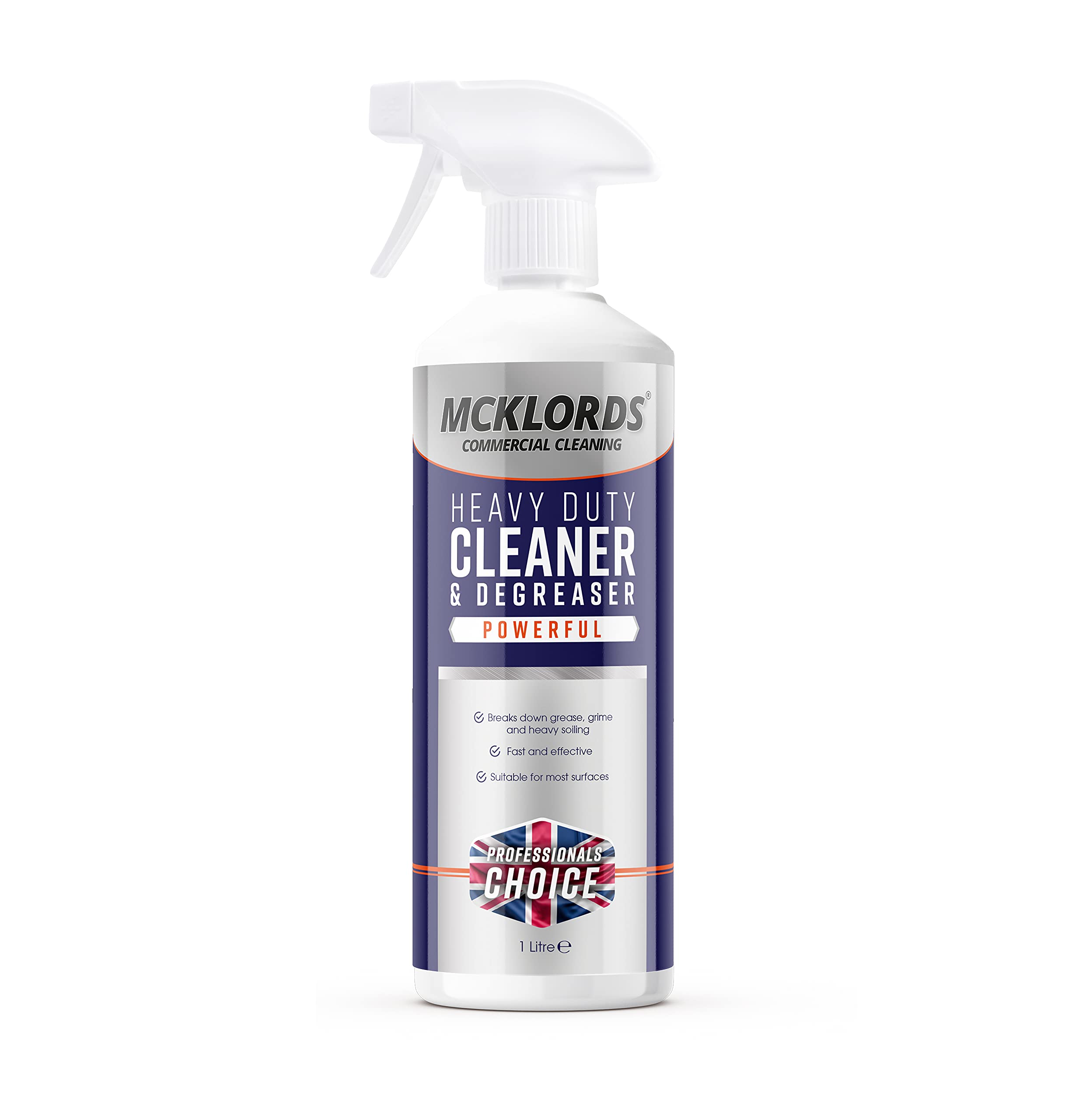 McKlords Heavy Duty Cleaner and Degreaser - 1 Litre | Unscented Liquid | Multi-Surface 1