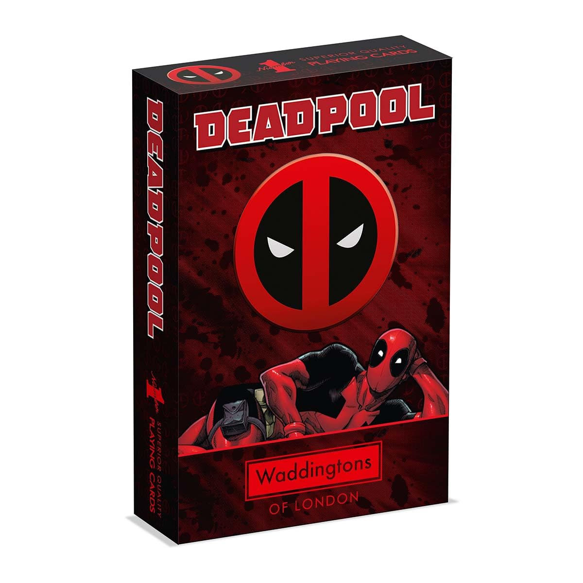 Waddingtons Number 1 Deadpool Playing Cards - 52 Cards + 2 Jokers | Paper | Red 1
