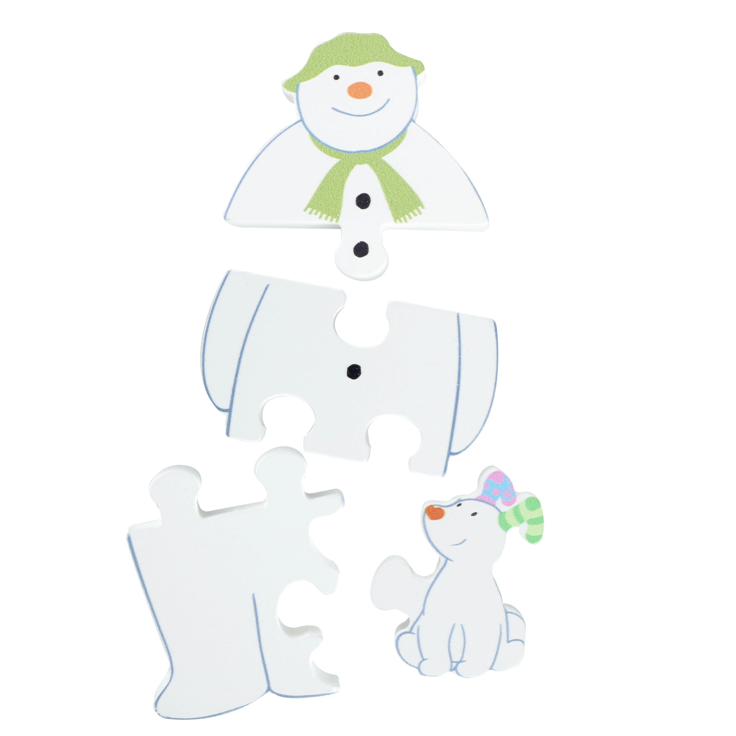 The Snowman™ and the Snowdog Wooden Puzzle - Educational Jigsaw for Toddlers 12M+ 2