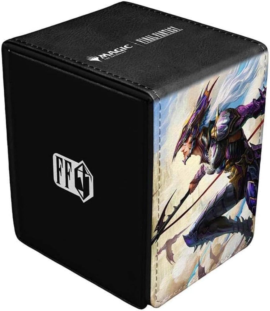 Ultra Pro Magic: The Gathering Final Fantasy Alcove Flip Deck Box | Holds 100 Double-Sleeved Cards | Polyurethane 1