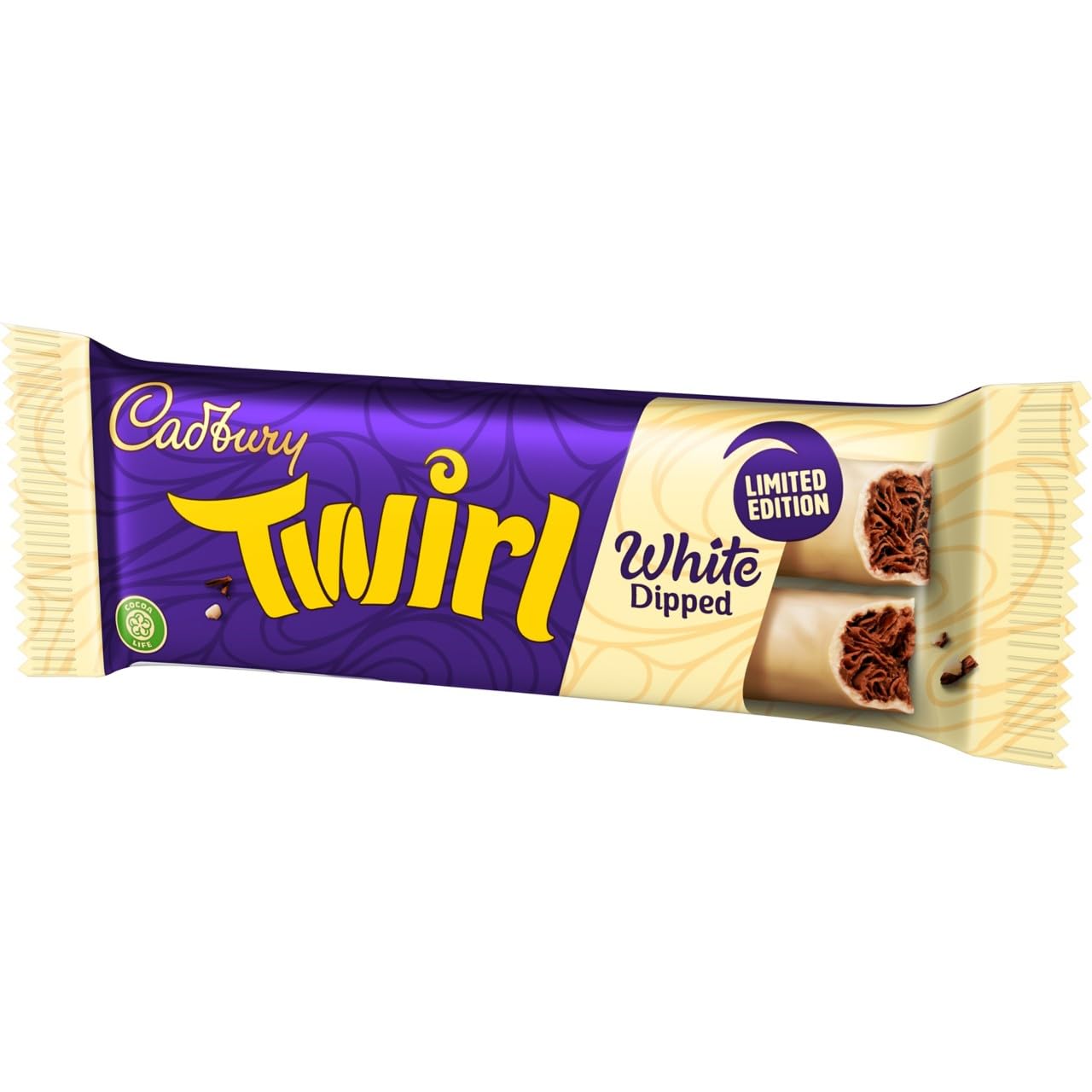 Cadbury Limited Edition White Chocolate Dipped Twirl Bars - Twin Pack Chocolate Snack 2