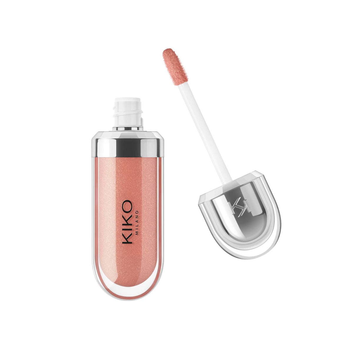 KIKO Milano 3D Hydra Lipgloss - 19 Cream Cashmere | 3D Shine & Plumping Effect, Hydrating Formula, Precision Wand