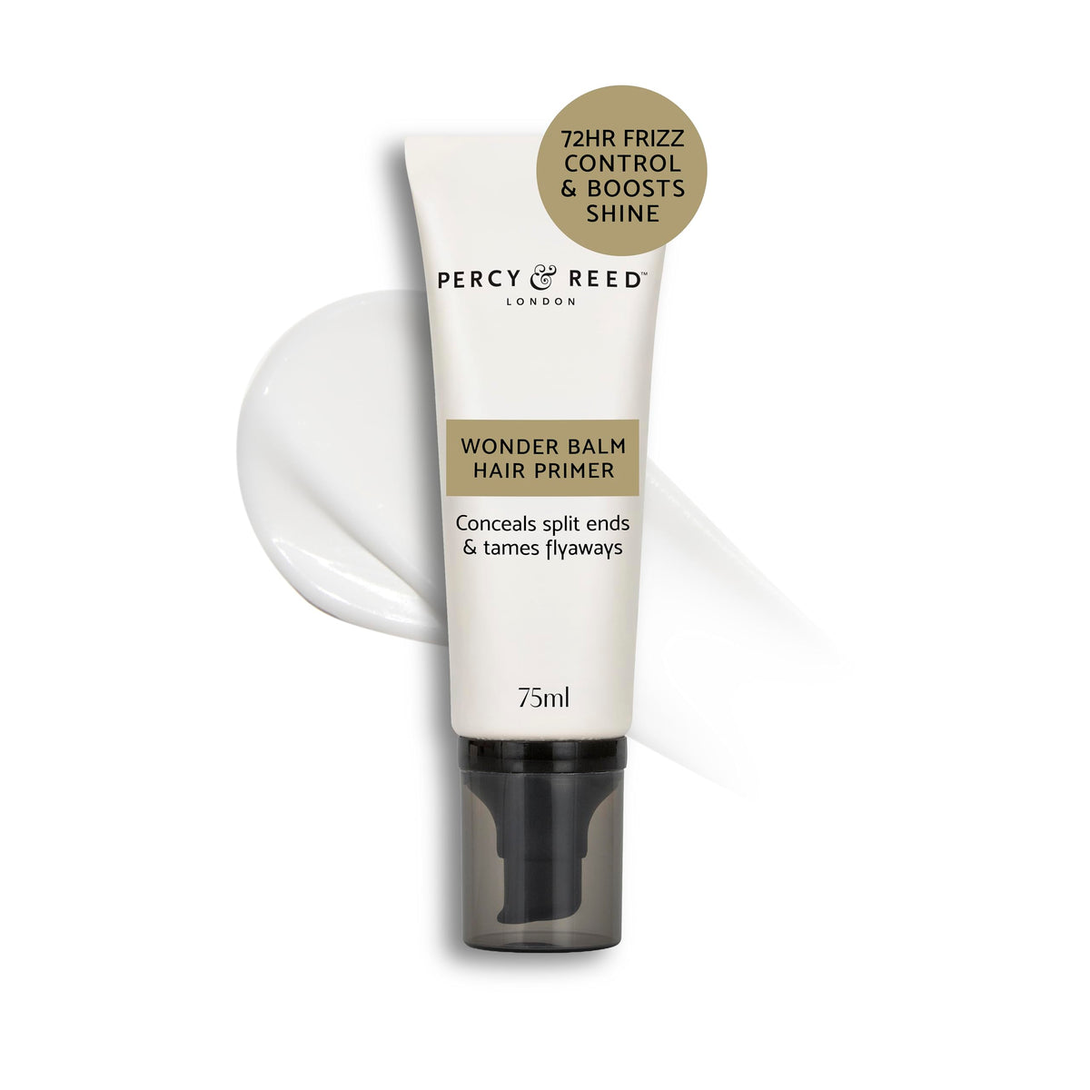 Percy & Reed I Need A Hero Wonder Balm Hair Primer - 72-Hour Humidity Control, Fights Frizz & Flyaways, Boosts Shine - 75ml