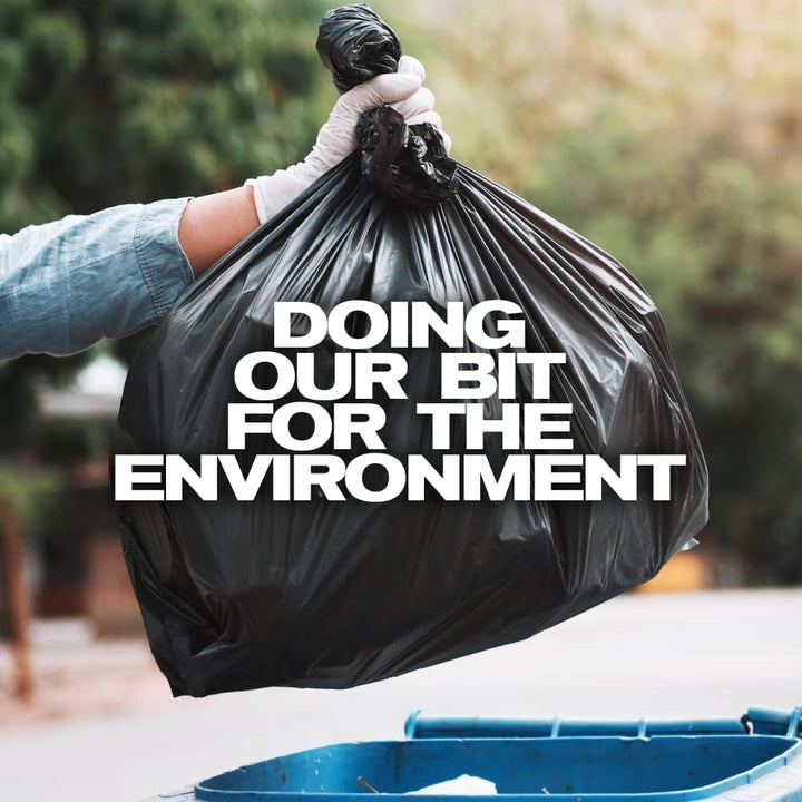 EcoBag 20-Pack Heavy Duty Refuse Sacks 100L - 736 x 935mm Clear Recycled Bin Liners
