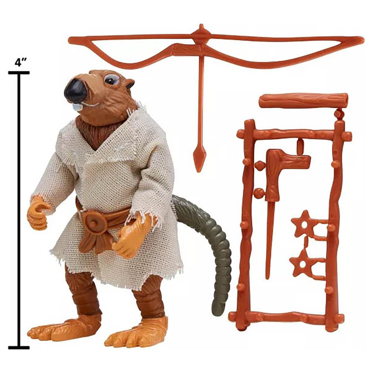 TMNT Splinter Action Figure - 4-Inch Movie Star Poseable Figure | Includes Signature Weapons 3