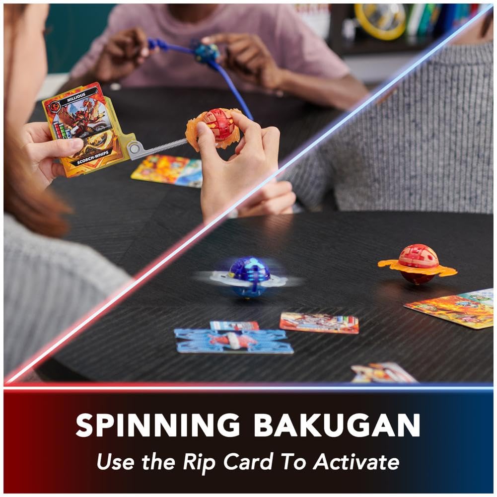 BAKUGAN Ultimate 6-Pack - Spinning Attack Dragonoids, Titanium & Core Balls for Kids 6-8 19