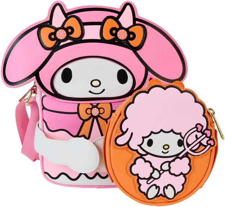 Loungefly My Melody Devil Crossbuddies Crossbody Bag (LF-SANTB1724)