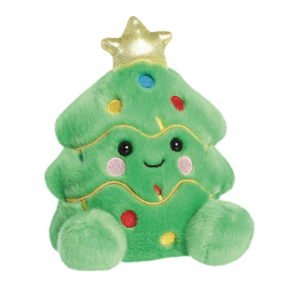 Aurora Palm Pals Douglas Christmas Tree Soft Toy - 13cm - Green
