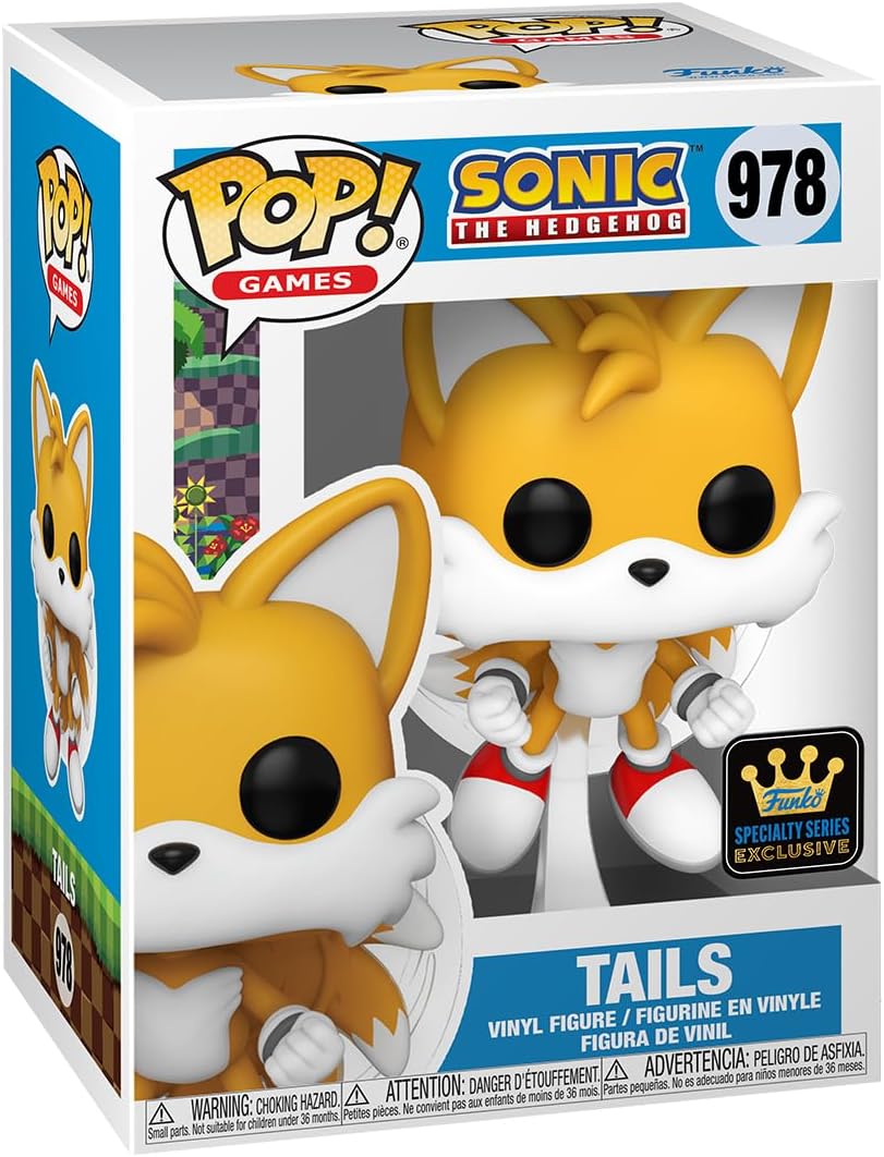 Funko Pop! Games: Sonic - Miles Tails Prower (Flying) Flocked Vinyl Figure 1