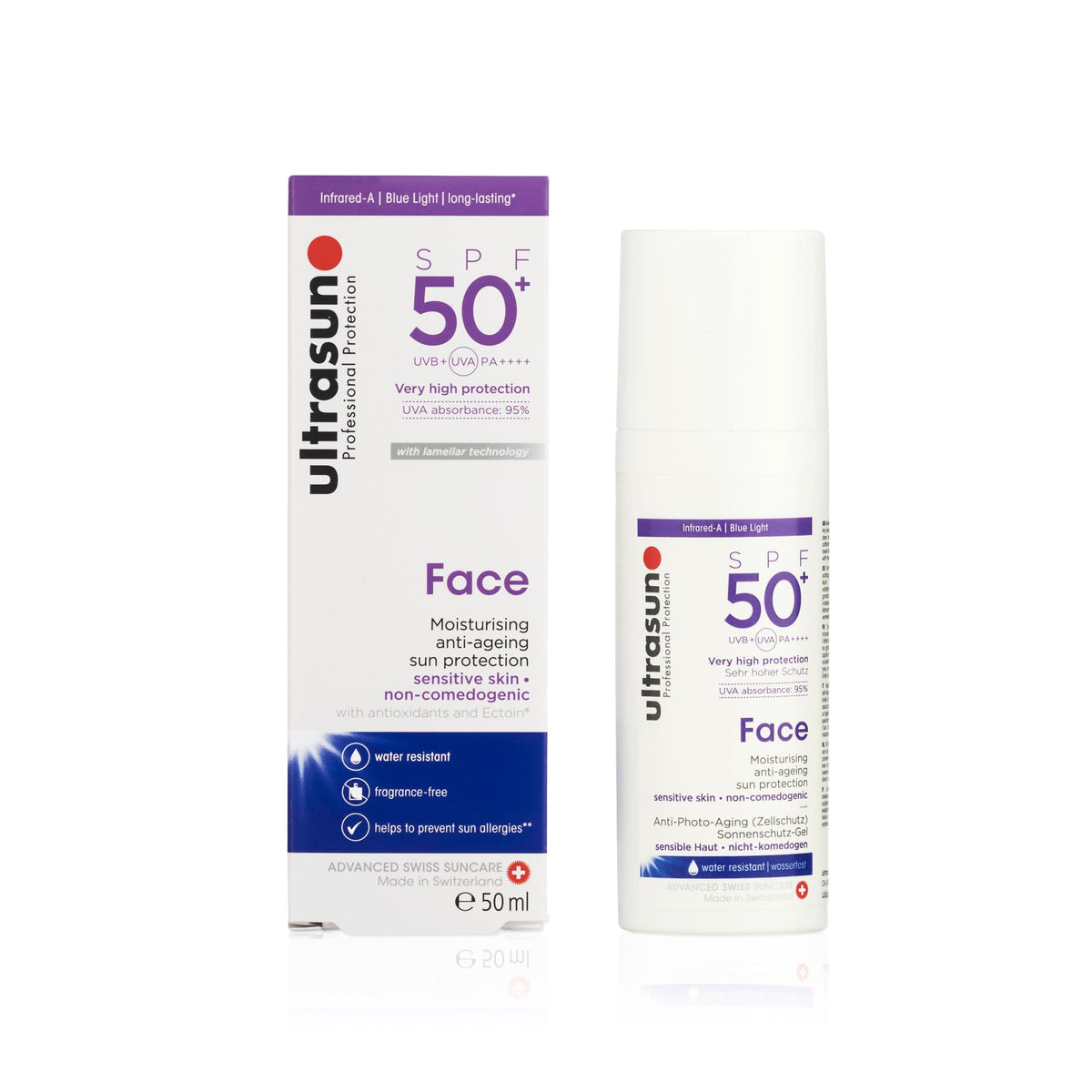 ultrasun Face Anti-Ageing Sun Protection SPF50+ Cream, 50 ml