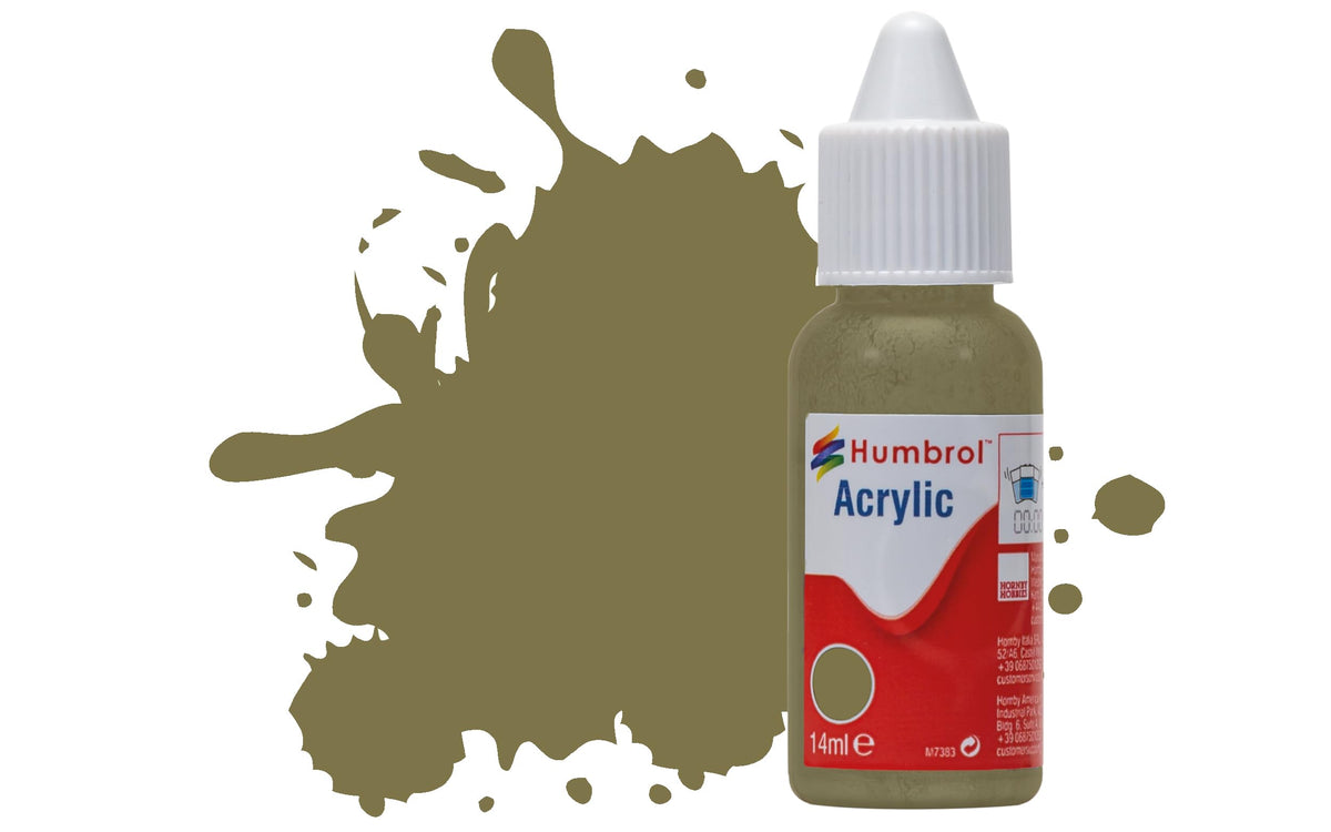 Humbrol Acrylic Paint No. 226 Interior Green Matt - 14ml Dropper Bottle