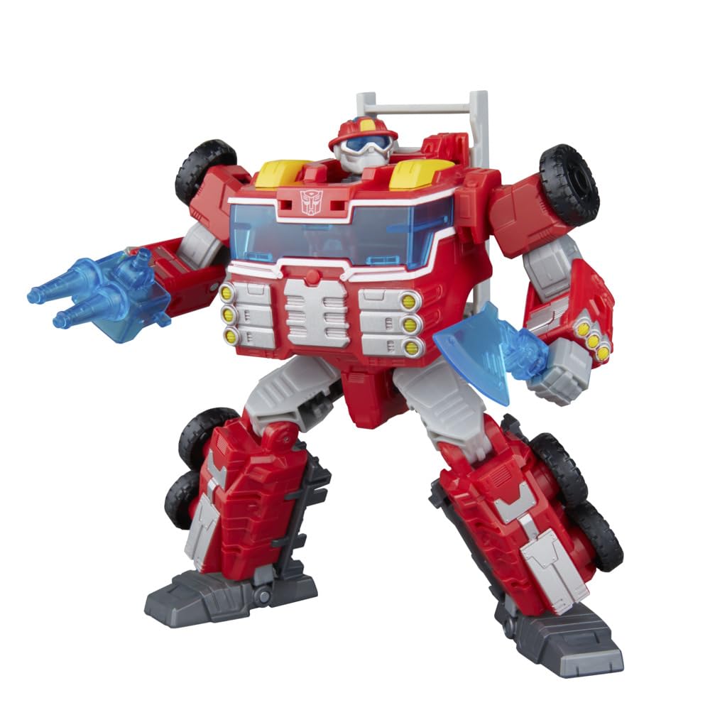 Transformers Age of the Primes Voyager Class Rescue Bot Heatwave Action Figure | 7-Inch | Red 6