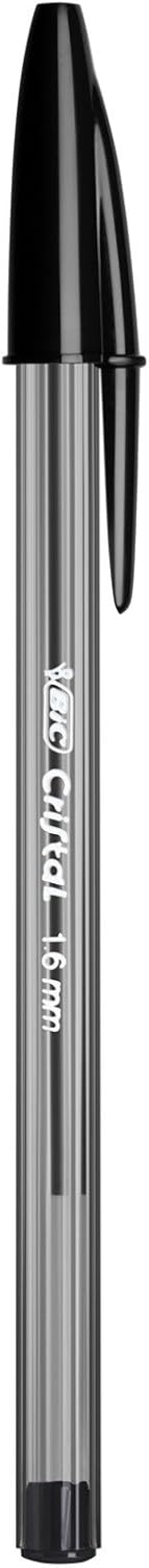 BIC Cristal Large Ballpoint Pens, Every-Day Biro Pens with Wide Point (1.6 mm), Ideal for School, Black Ink, Pack of 50 4