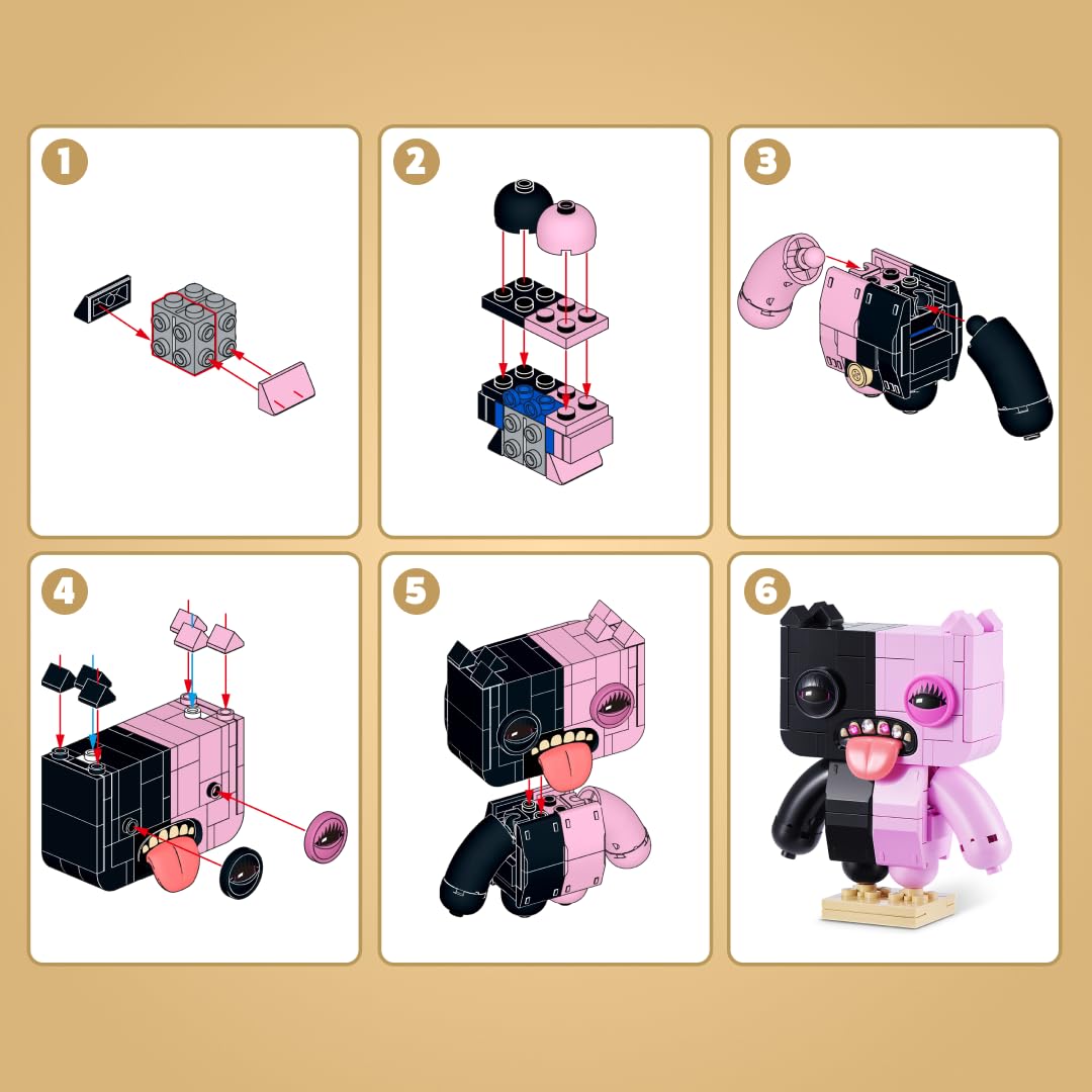 Max Build More Fuggler Baddies Collection Building Set - Build 1 of 4 Monster Characters | Ages 8+ | 186 Pieces 4