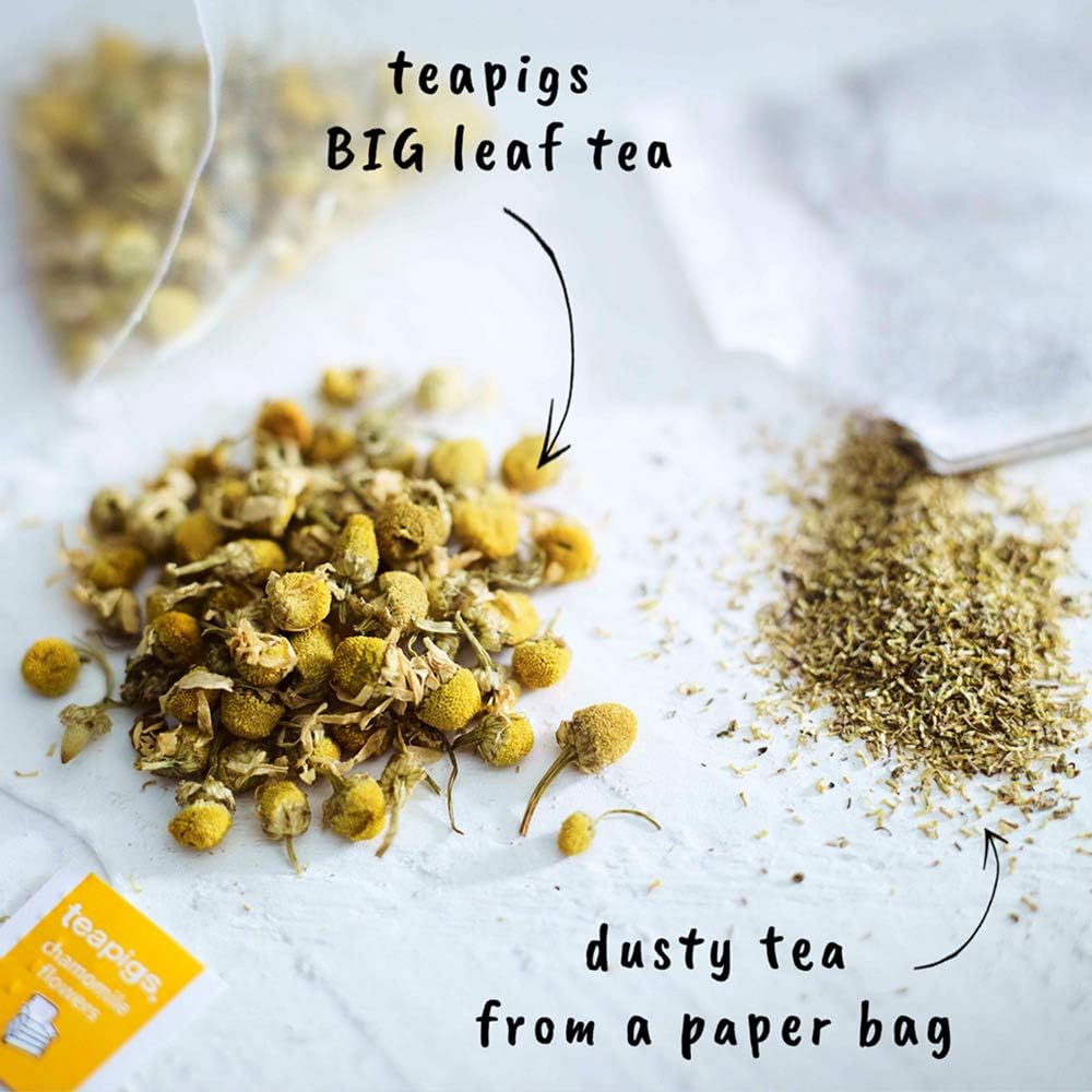 Teapigs - Chamomile Tea Made With Whole Flowers (3 Packs of 15 Tea Bags, Total 45 Tea Bags)