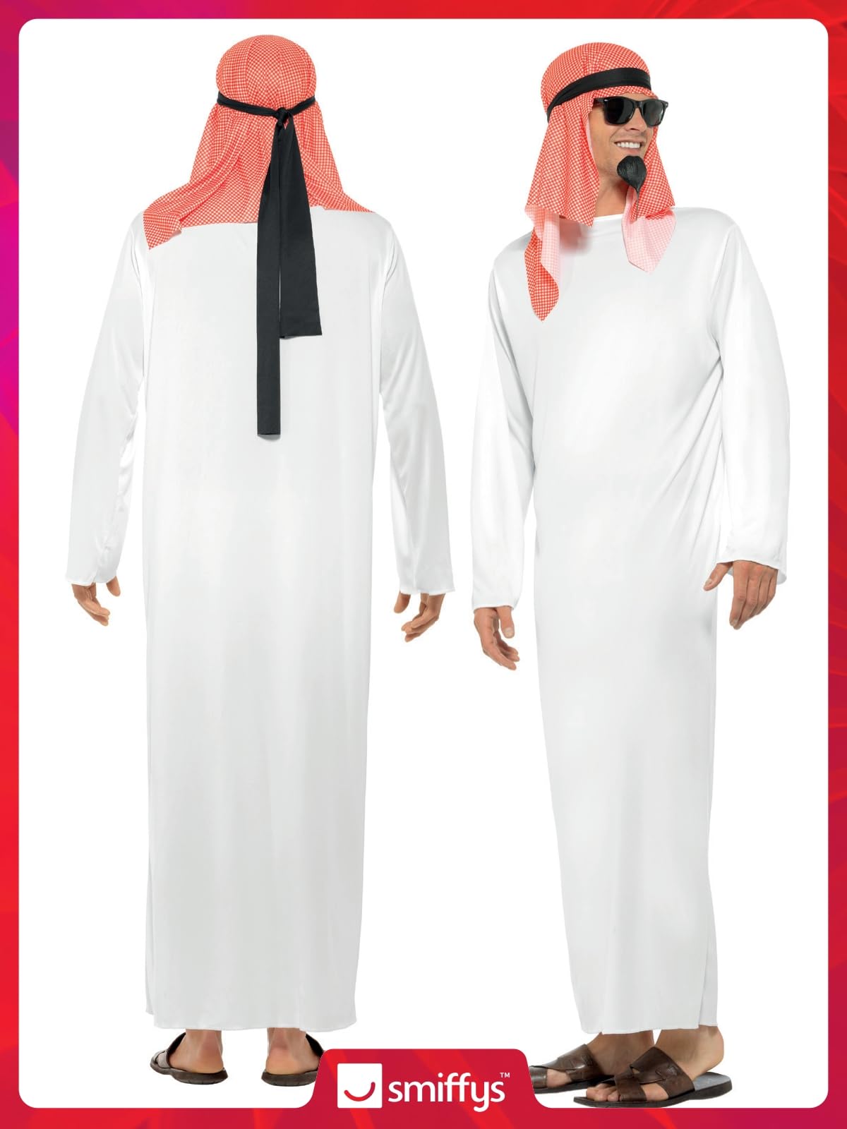 Smiffys Sheikh Costume - Adult Fancy Dress for Role Play 13