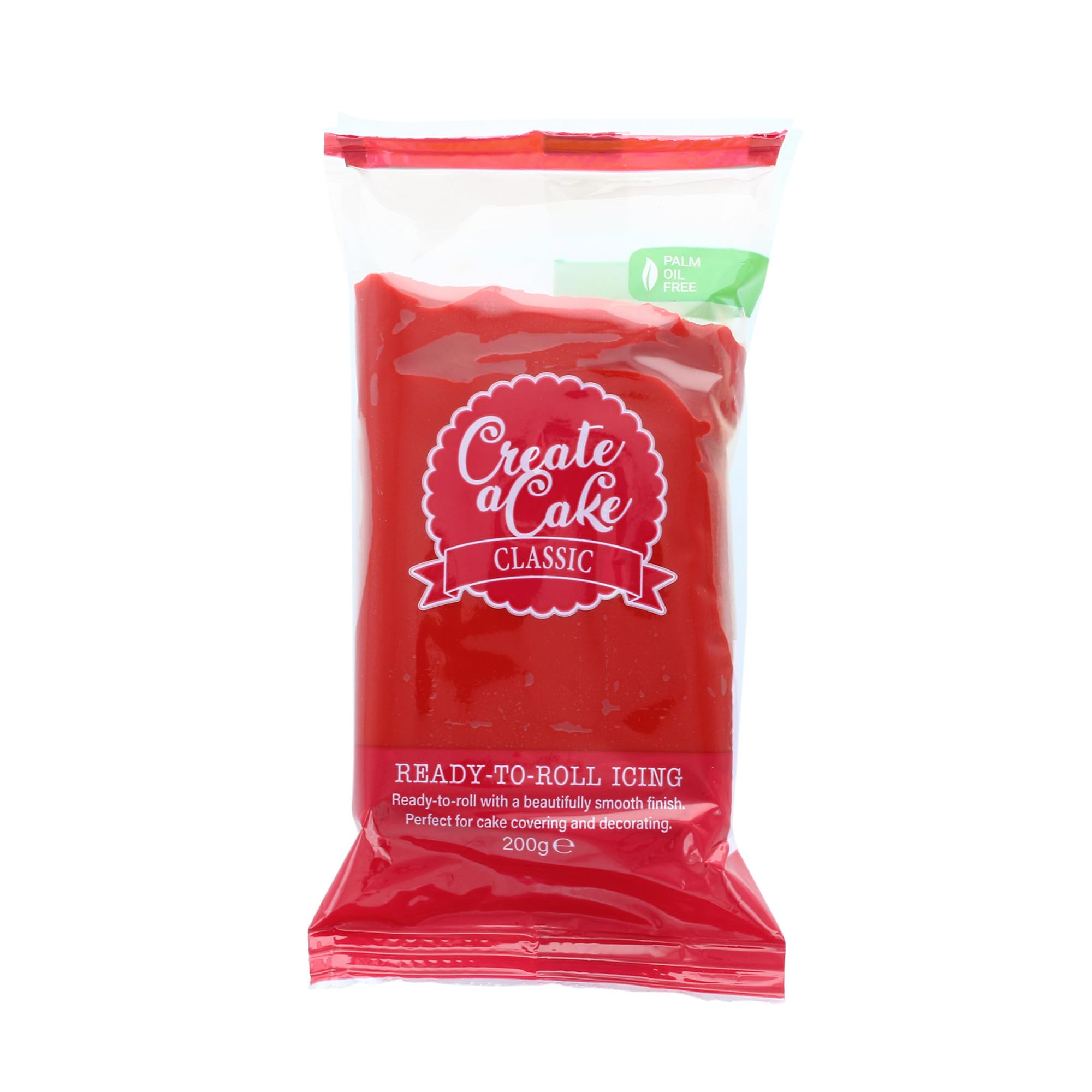Create A Cake Ready To Roll Icing - Red Fondant Sugar Paste | 200g Palm Free 7