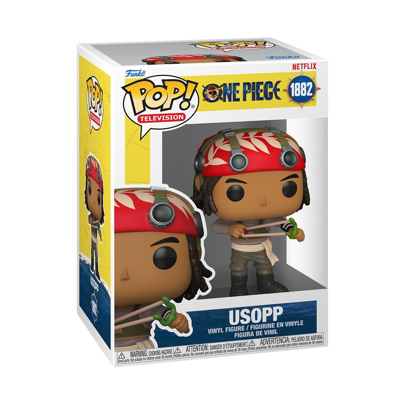 Funko POP! Television: Usopp (LA) Chibi Vinyl Figure | 3.75 Inches | Multicolor