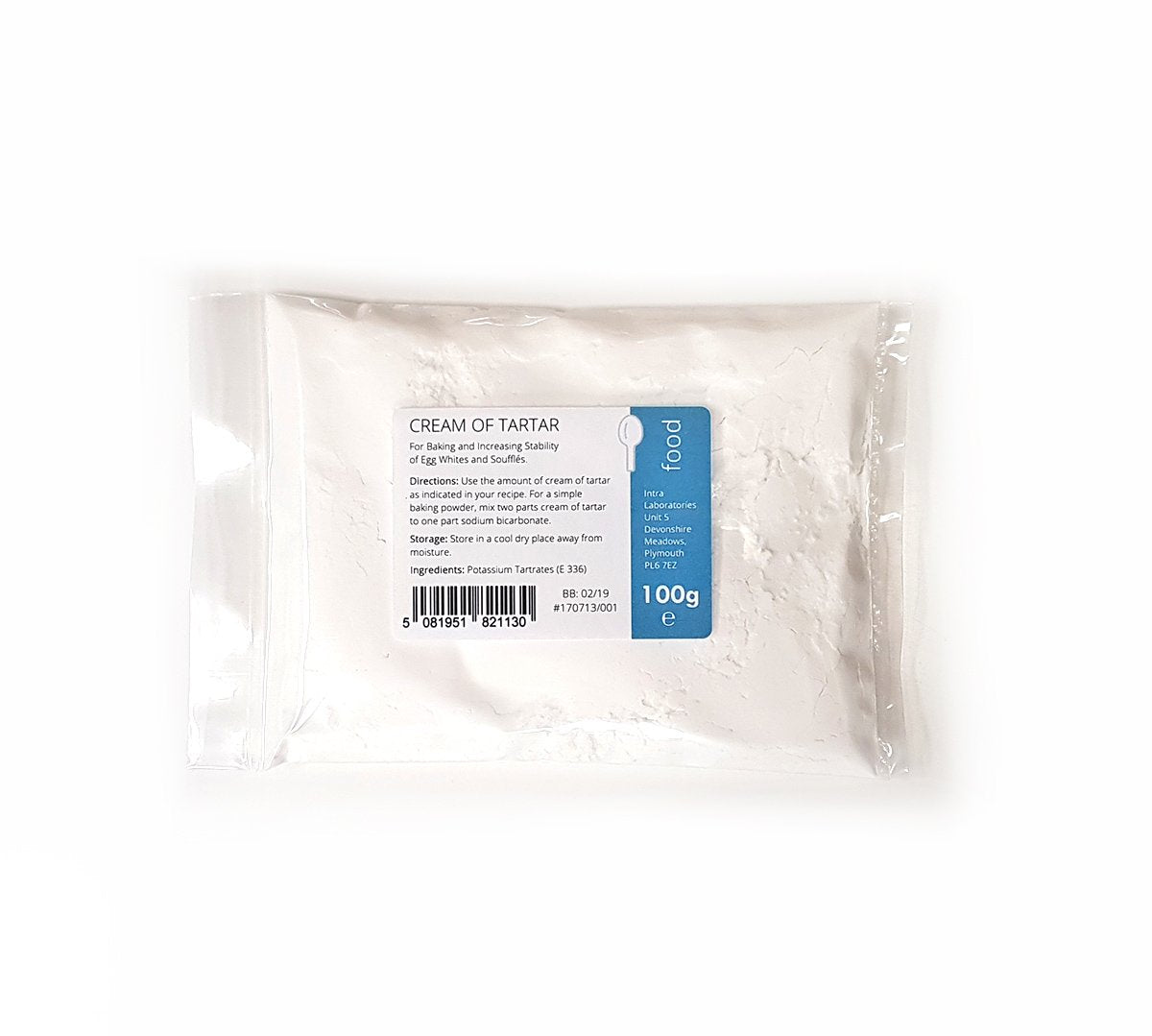 Intralabs Food Grade Cream of Tartar Powder for Baking & Playdough | 100g 1