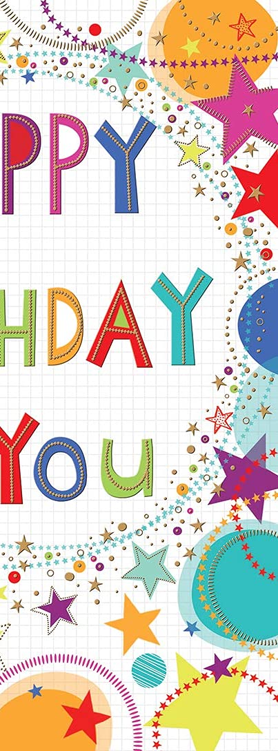 Piccadilly Greetings Modern Birthday Card - Large 12 x 9 Inches | Multicolor | Envelope Included 3