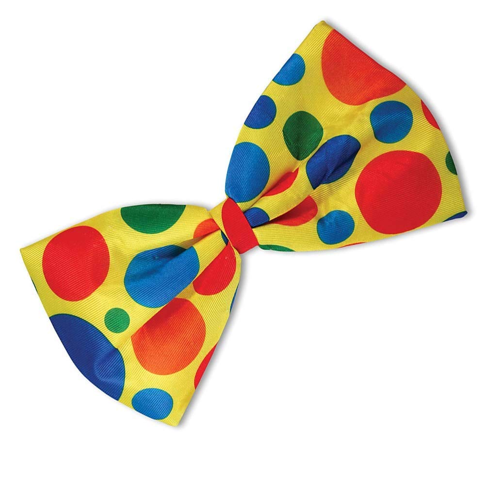 SHATCHI Clown Jumbo Bow Tie Unisex Adult Fancy Dress Accessory 6