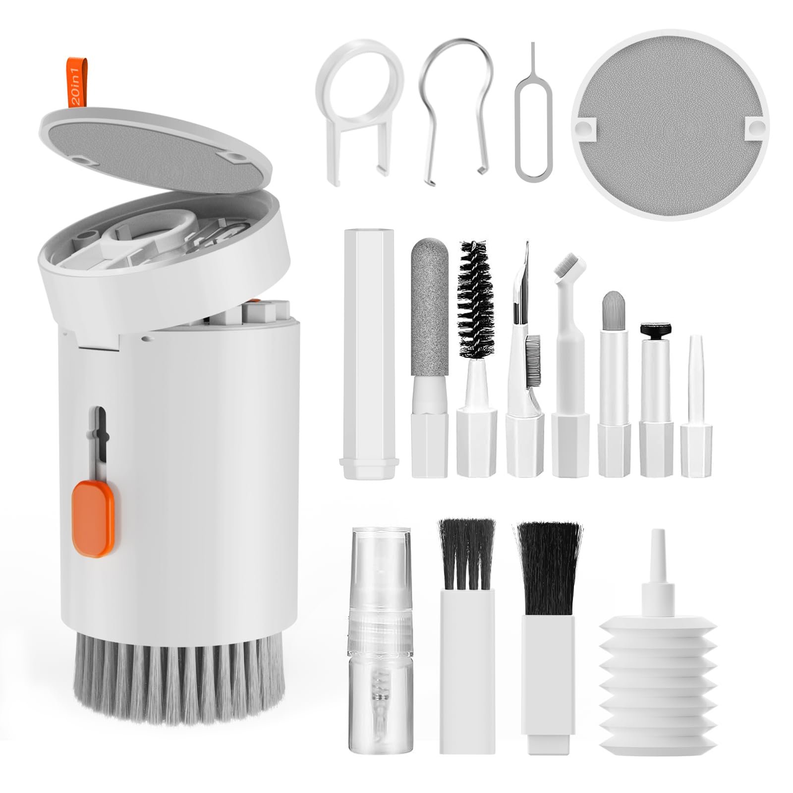 MOXYOY 20-in-1 Electronics Cleaning Kit - Multifunctional for Keyboard, Screen, Headphones | ABS Material 1