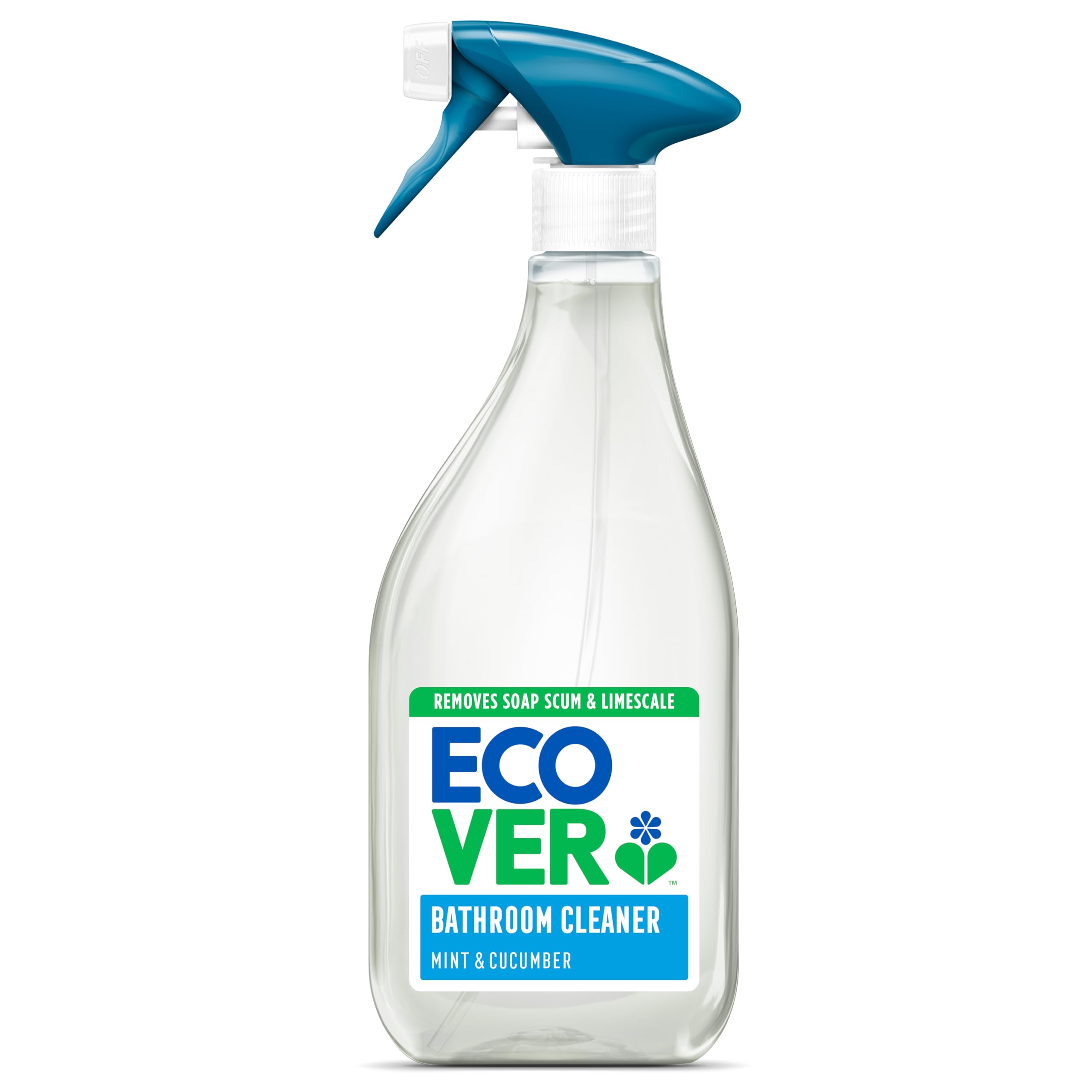 Ecover Bathroom Cleaner Spray - Removes Soap Scum & Limescale | 500 ml | Cucumber & Mint Scent