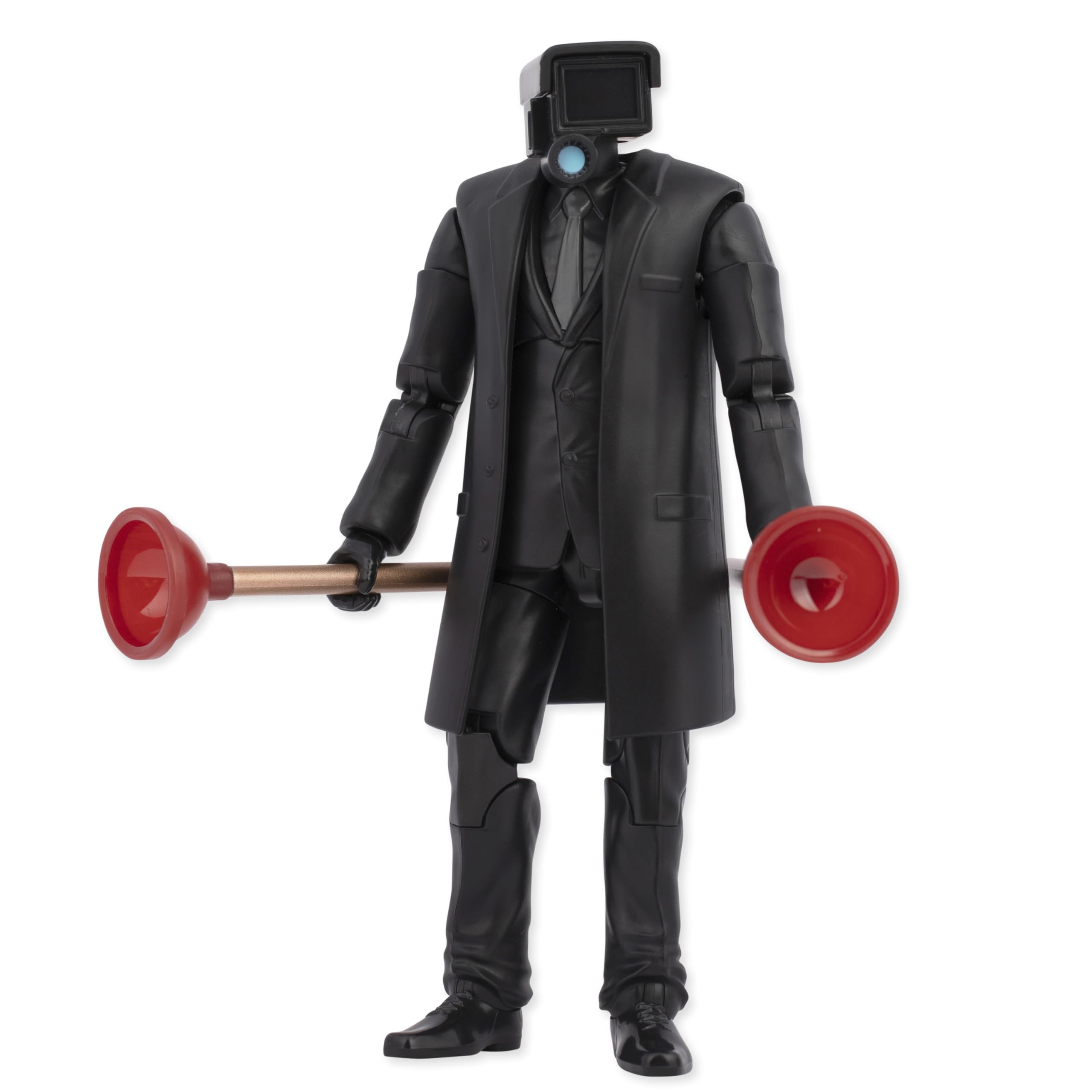 Skibidi Toilet Deluxe Figure - Plungerman 6" Collectible Action Figure, 22 Articulated Joints, Age 8+ 2