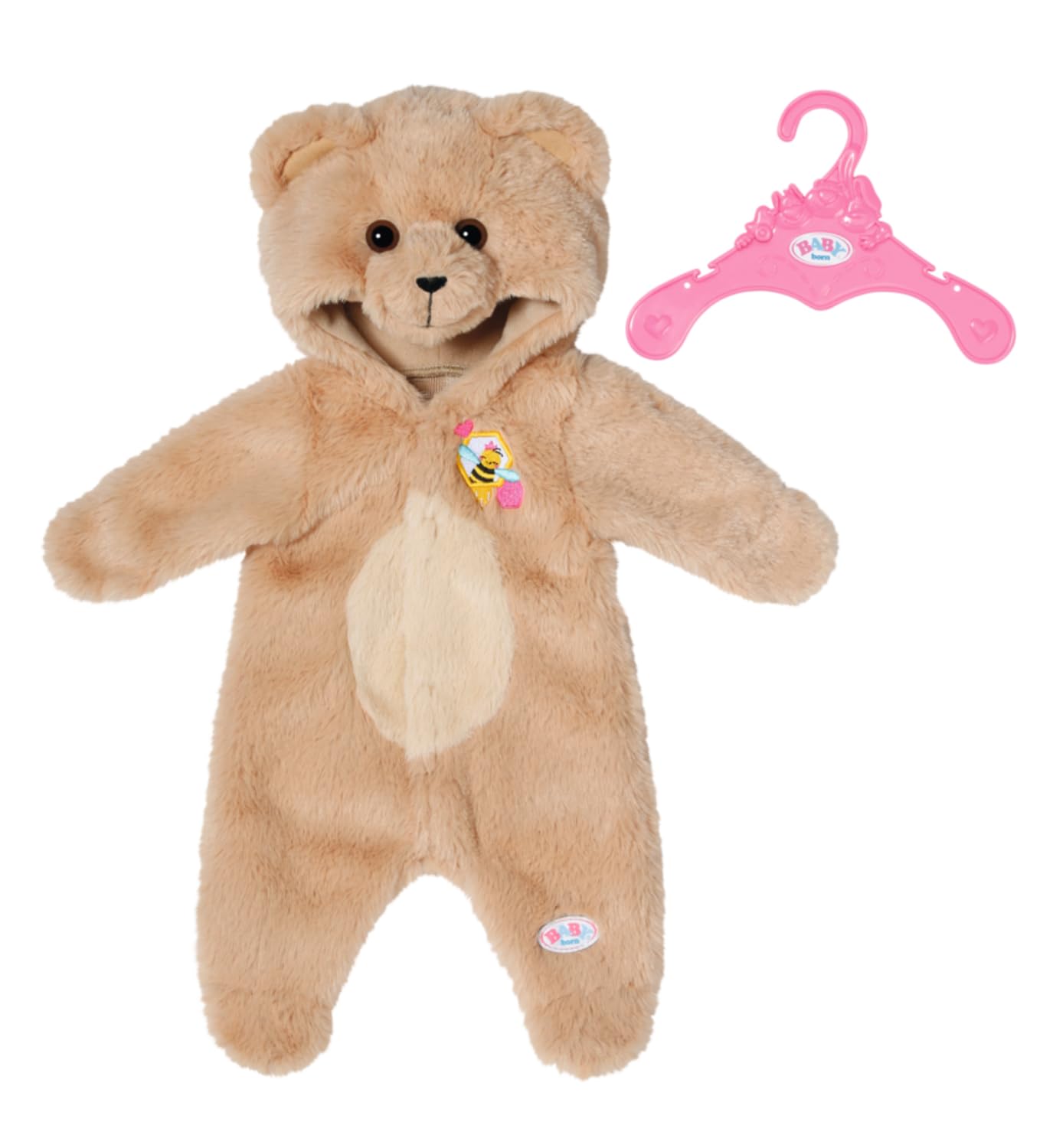 BABY born Bear Onesie - Fits 43cm Dolls | Super Soft Polyester | Ages 3+ 1