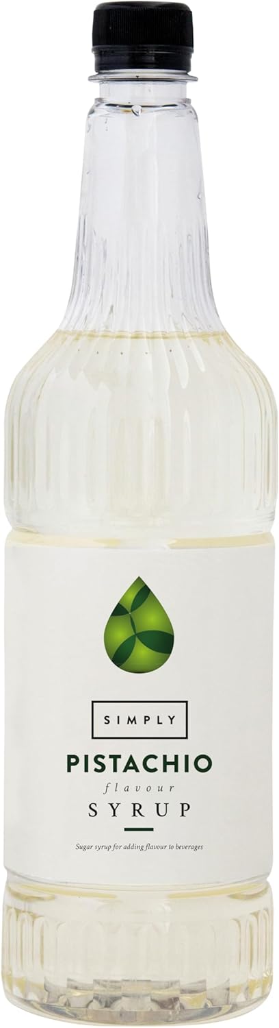 Simply - Pistachio Syrup, Vegan & Nut Free Flavoured Syrup for Coffee, Cocktails & Beverages