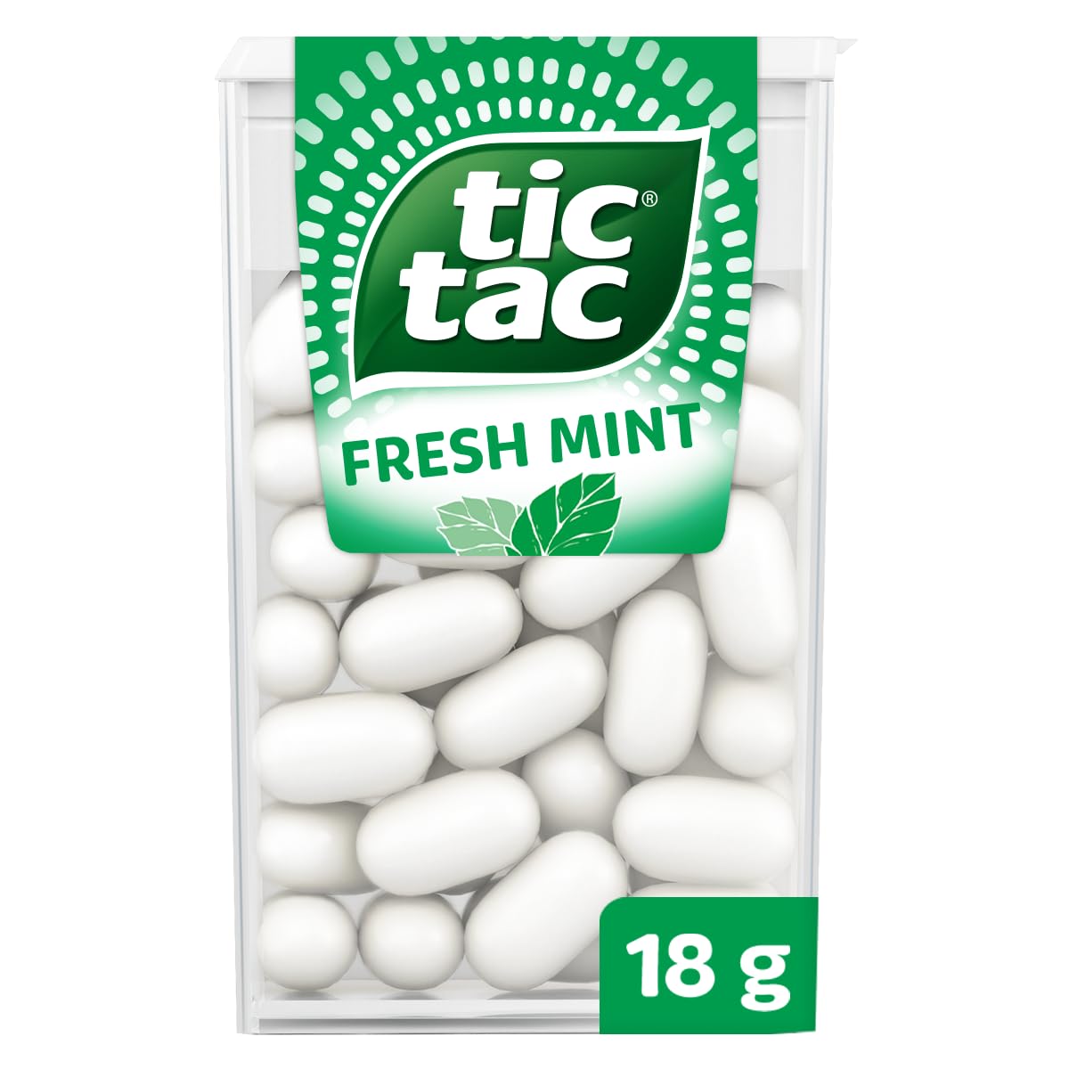 Tic Tac Fresh Mint Flavoured Drops - Bulk Box of 24 x 18g Packs | Gluten Free 1
