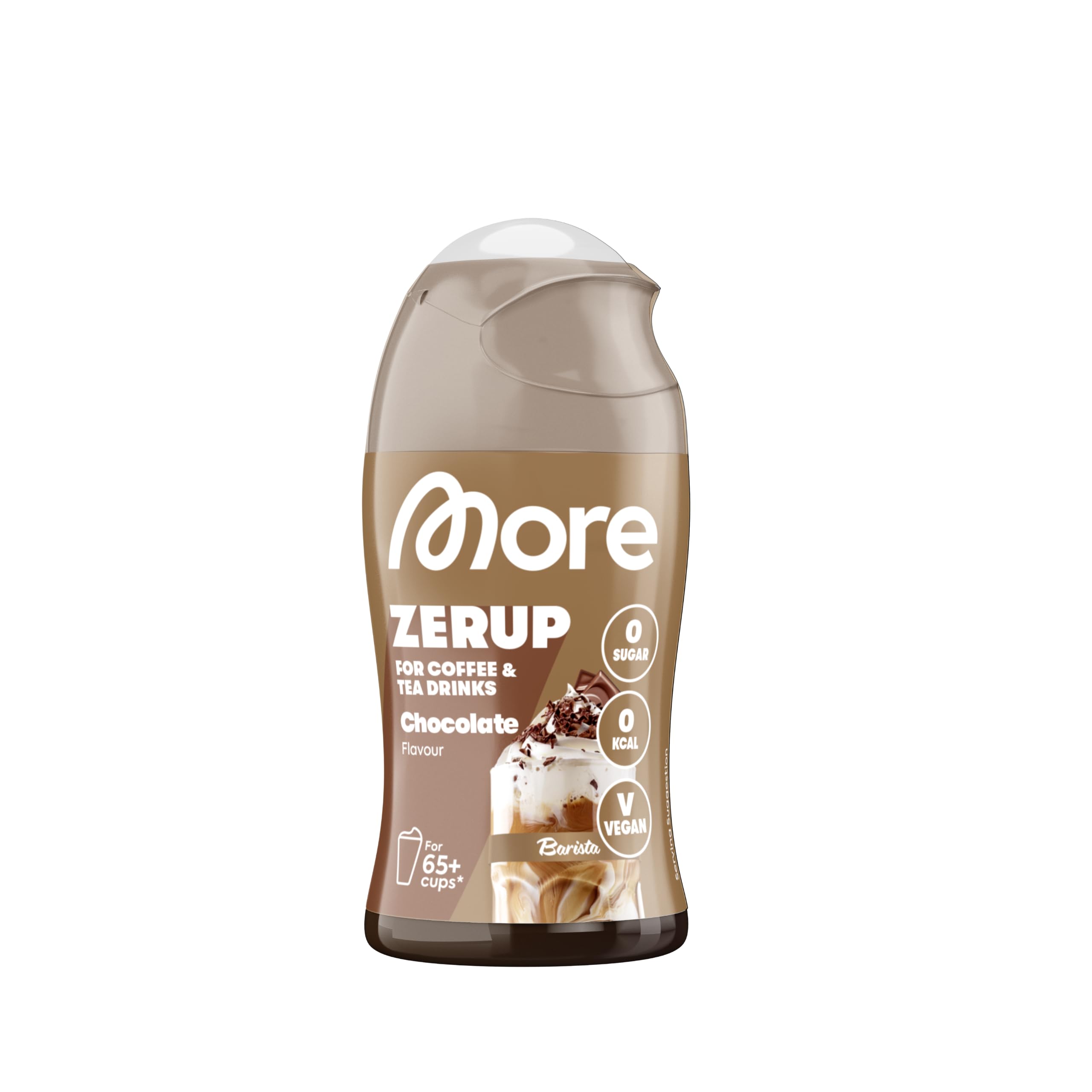 MORE NUTRITION Barista Zerup Hazelnut - Zero Calories | 65 ml | For Hot Beverages