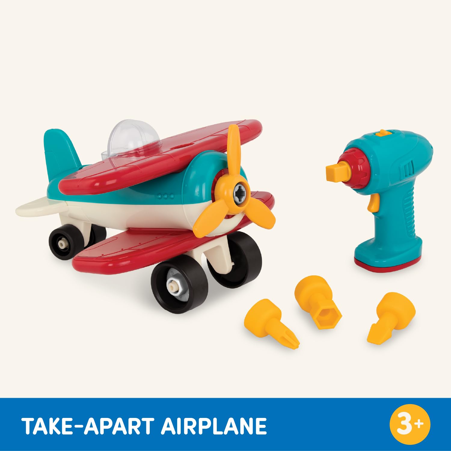 Battat Take-Apart Airplane Playset - 25 Pieces, Ages 3+ 6