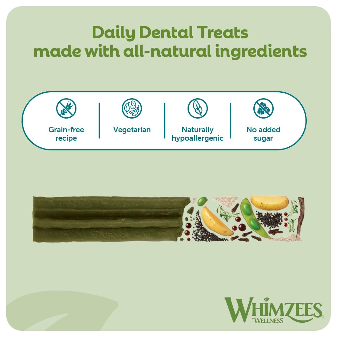 WHIMZEES Natural Dental Dog Chews - X Small Stix, 56 Pieces, Low Calorie, Grain-Free 3