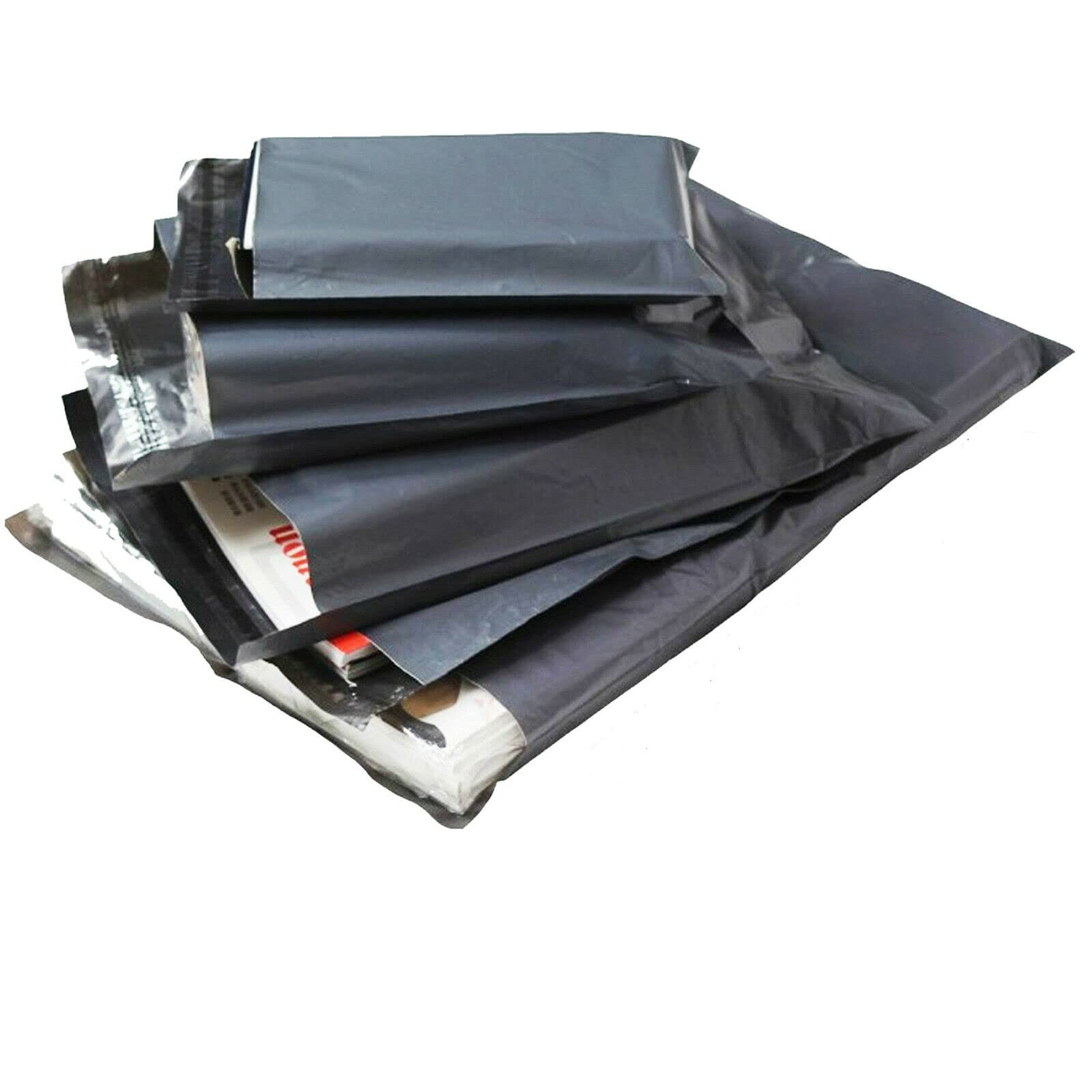 G4GADGET Grey Poly Mailing Bags - 50 Pack, 10x14 Size | Heavy Duty, Waterproof Shipping Mailers 6