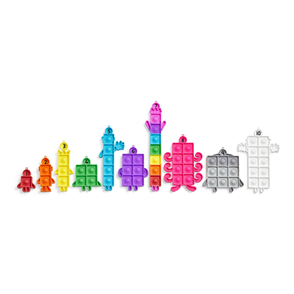 Learning Resources Numberblocks One to Ten Sensory Bubble Poppers - Fidget Toy, Counting Skills, Fine Motor Development 3