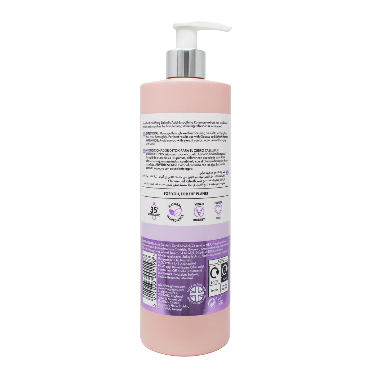 Creightons Professional Cleanse & Refresh Conditioner - Hydrating & Clarifying | 500 ml