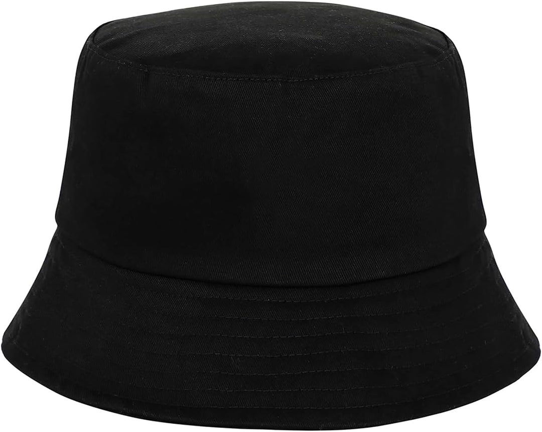 Wednesday W-Children's Bucket Hat, Black - Stylish and Durable Sun Protection for Kids