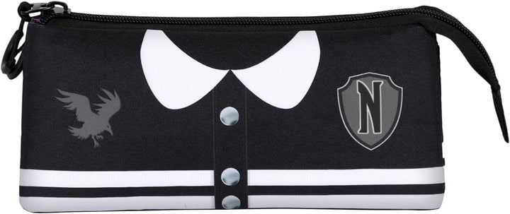 Wednesday Varsity-FAN Triple Pencil Case 2.0, Black (06148)