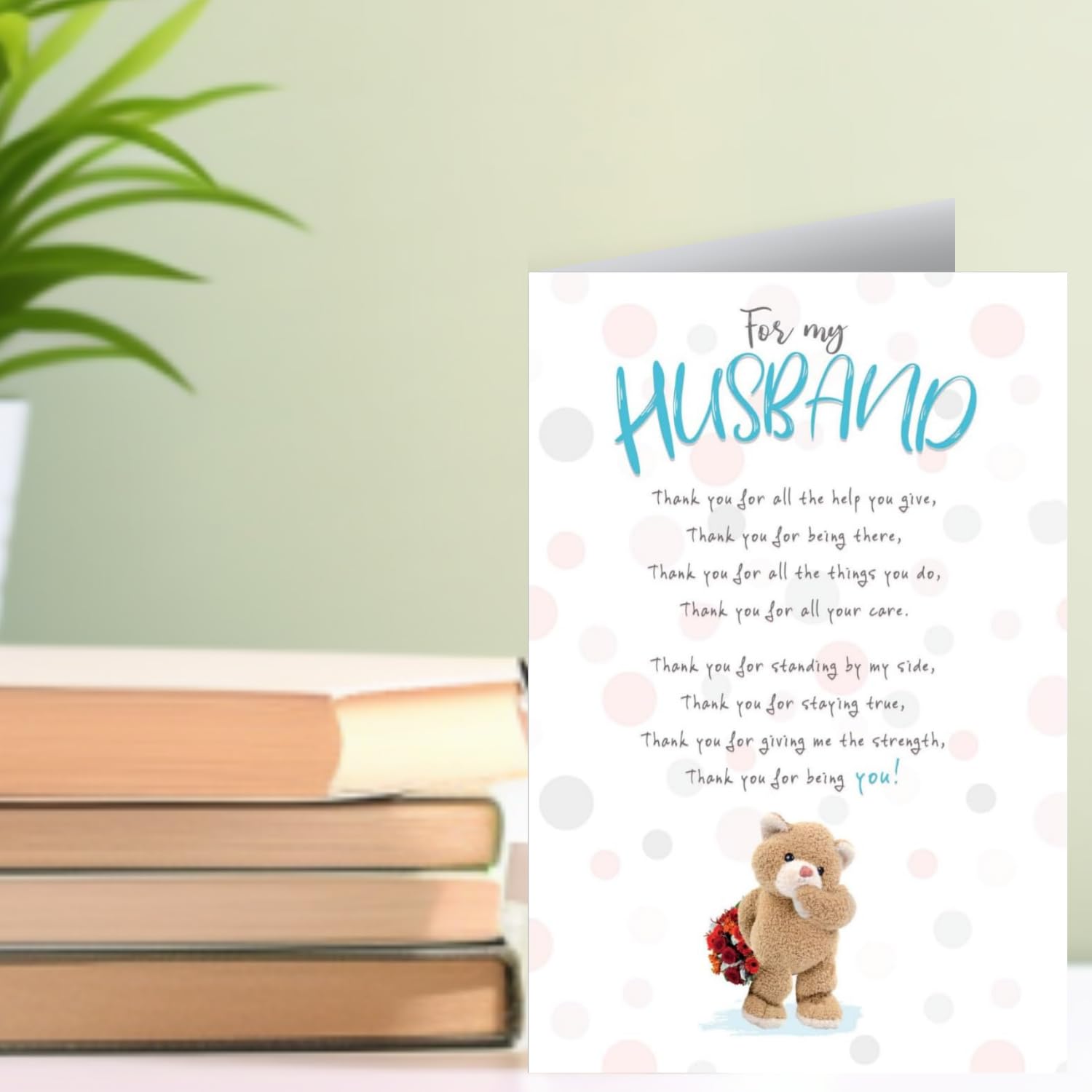 Emotional Rescue Stuffed With Love Husband Anniversary Card from Wife | 15.2 x 22.9 cm 3