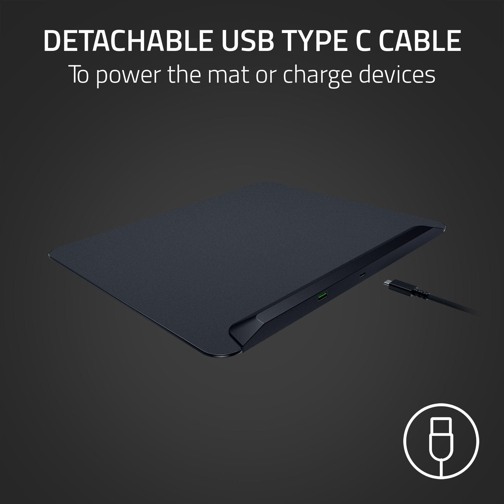 Razer Firefly V2 Pro - RGB Backlit Gaming Mouse Mat with 15-Zone Chroma Lighting & Integrated USB Port 3